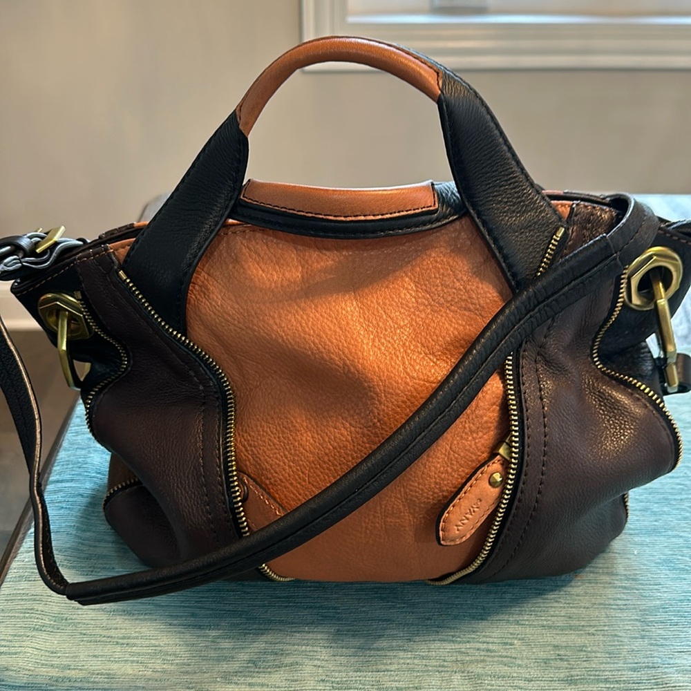 Or Yany Tricolor Leather Handbag